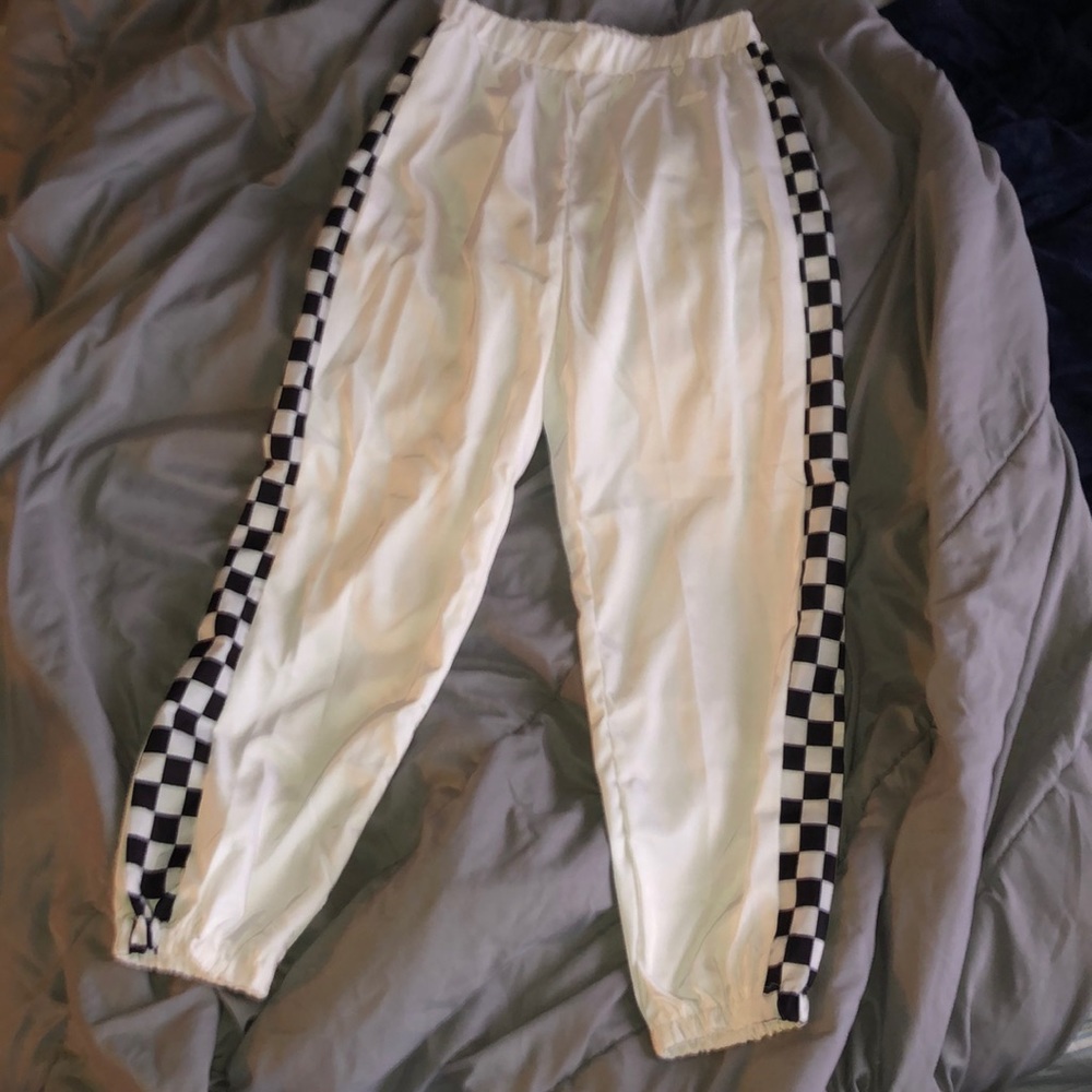 Black & White checkered joggers